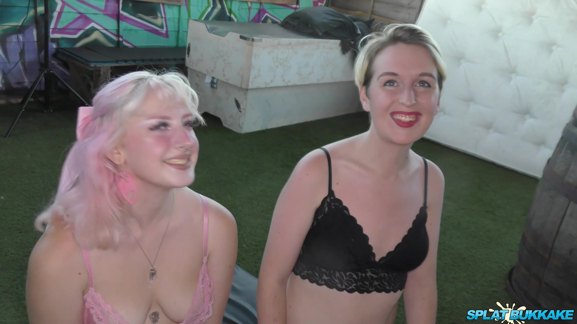 Debut bukkake session for Vixen Lily