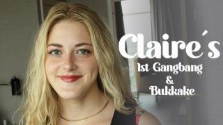 Claire's - 1st Gangbang & Bukkake