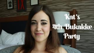 Kat's 4th Gangbang & Bukkake